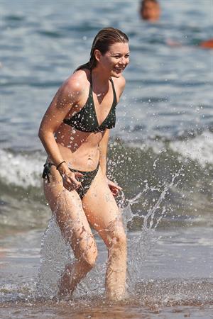 Ellen Pompeo - Wearing a sexy wet bikini on a beach in Maui (June 6, 2012)