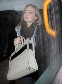 Emily Blunt Dinner at Cecconi's in London, Feb 9, 2013 