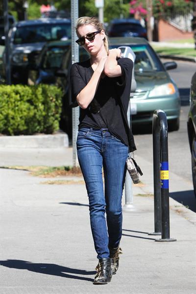Emma Roberts walking in Hollywood 10/5/13  