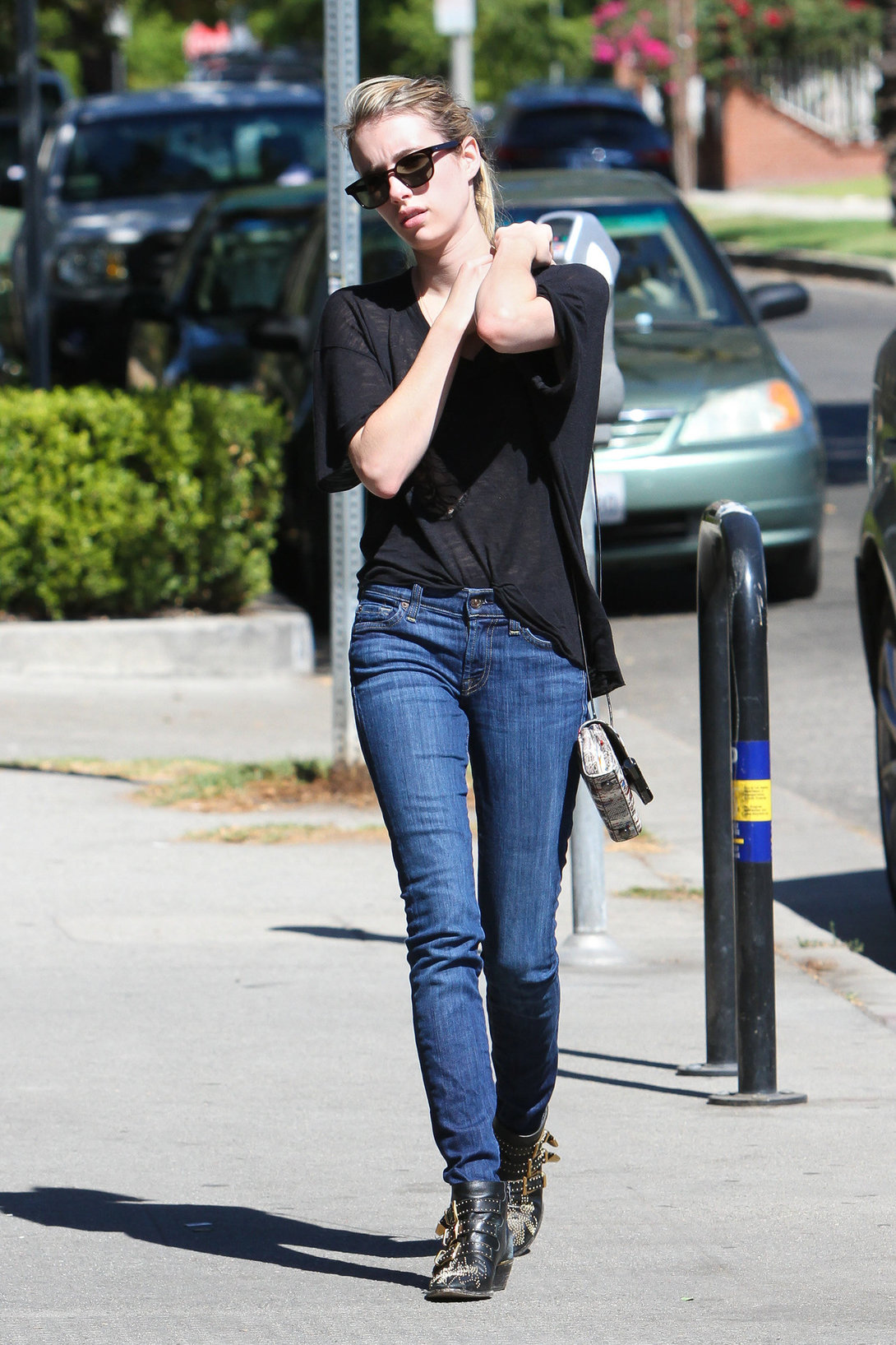 Emma Roberts walking in Hollywood 10/5/13  