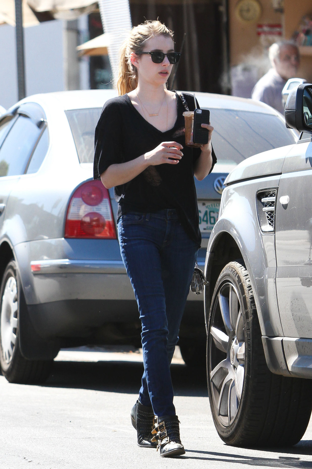 Emma Roberts walking in Hollywood 10/5/13  