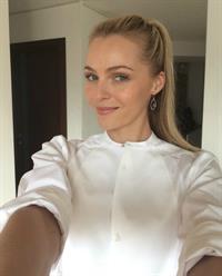 Valentina Zelyaeva taking a selfie