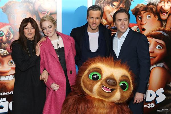 Emma Stone 'The Croods' premiere in NYC 3/10/13 