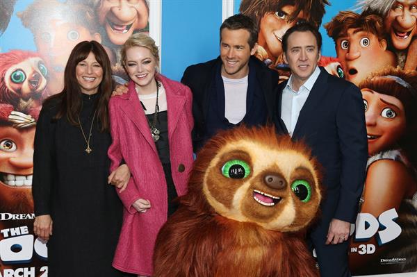 Emma Stone 'The Croods' premiere in NYC 3/10/13 