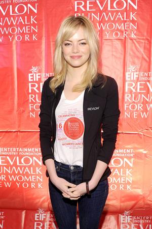 Emma Stone Revlon Run/Walk For Women in New York City - May 4, 2013 