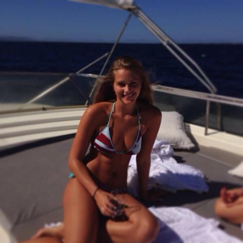 Esti Ginzburg in a bikini