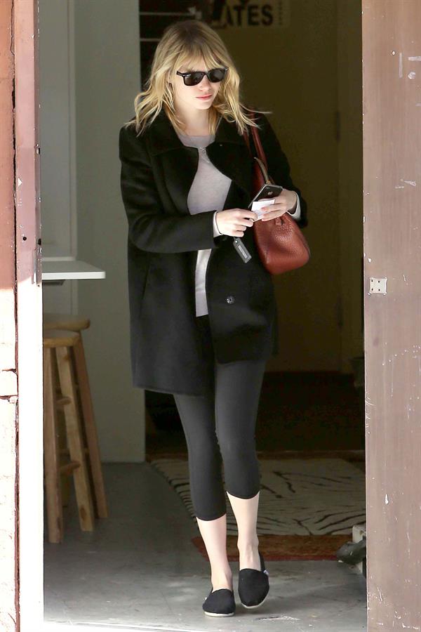 Emma Stone leaving pilates class in LA 11/5/12