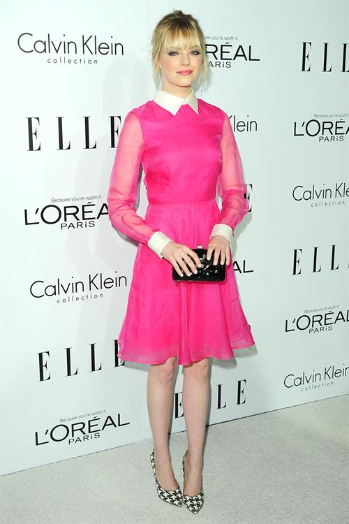 Emma Stone Elle's Women in Hollywood event in Beverly Hills 10/15/12 