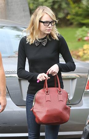 Emma Stone out and about in Hollywood 10/9/12 