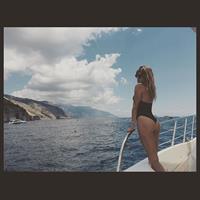 Maryna Linchuk in a bikini - ass