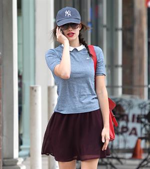 Emmy Rossum out and about in New York 10/20/12 