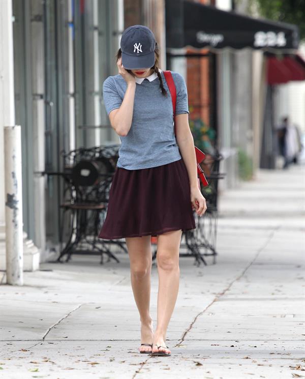 Emmy Rossum out and about in New York 10/20/12 