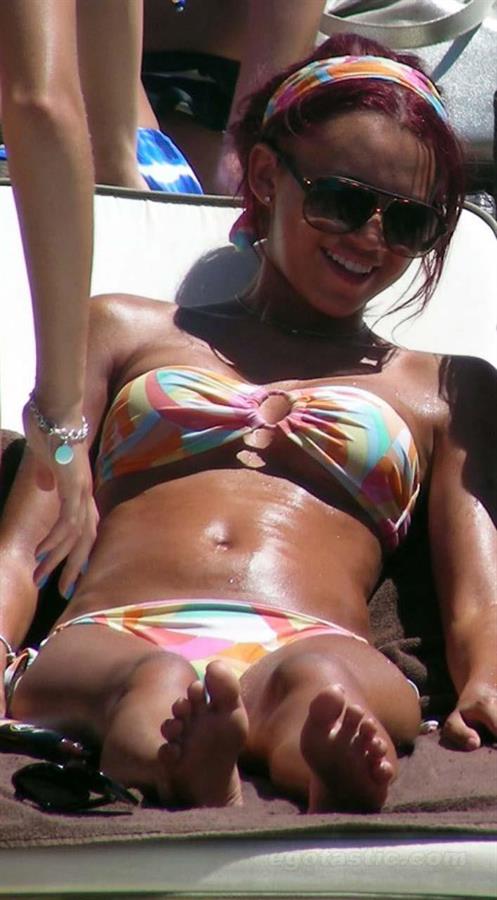 Amy Childs in a bikini
