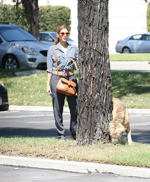 Eva Mendes - Walking her dog in Los Angeles - August 31, 2012