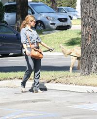 Eva Mendes - Walking her dog in Los Angeles - August 31, 2012