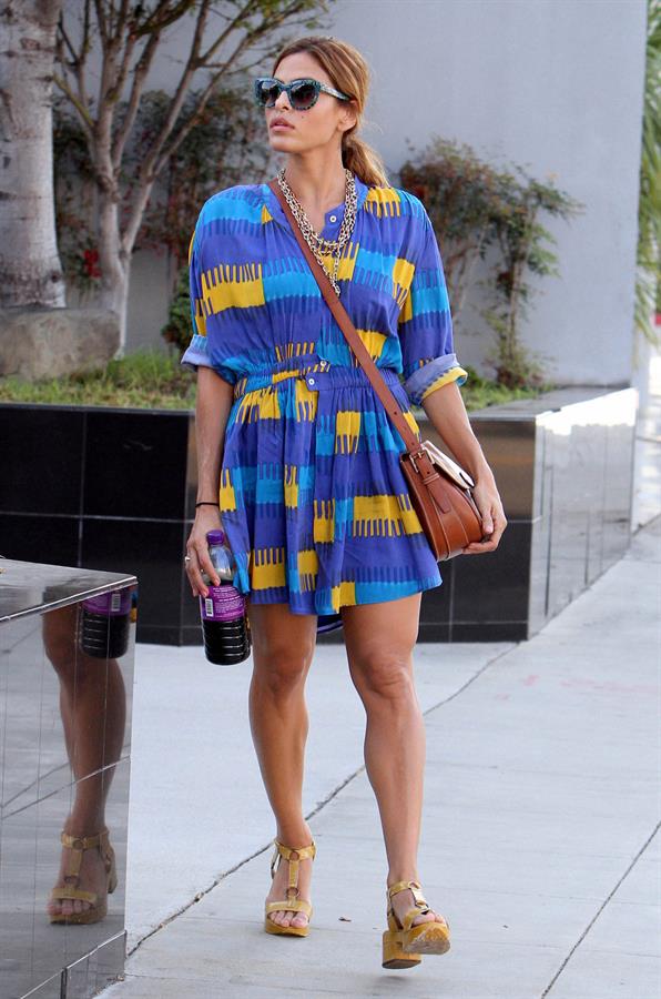 Eva Mendes in LA on Aug. 22, 2012