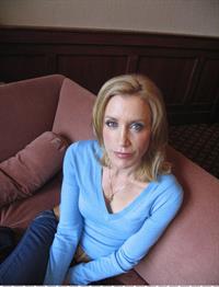 Felicity Huffman Photoshoot in blue shirt
