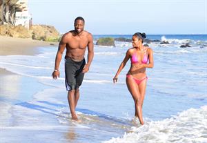 Gabrielle Union Enjoys a beach outing (September 21, 2013) 