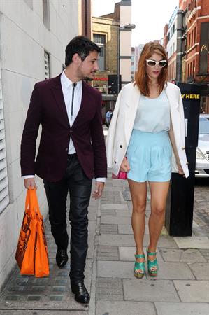 Gemma Arterton arriving at Somerset House for London Fashion Week - September 15, 2012