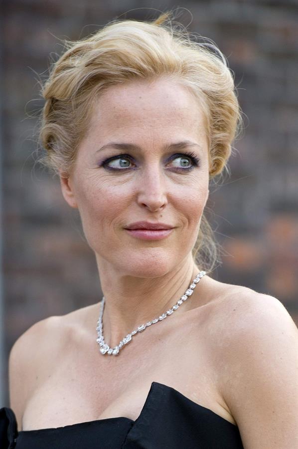 Gillian Anderson Fashion Rules Exhibition launch party in London July 4, 2013 