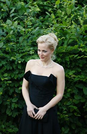 Gillian Anderson Fashion Rules Exhibition launch party in London July 4, 2013 