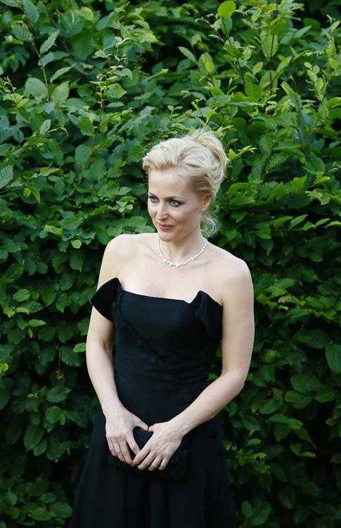 Gillian Anderson Fashion Rules Exhibition launch party in London July 4, 2013 