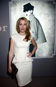 Gillian Anderson Dior at Harrods dinner in London 3/15/13 
