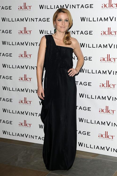 Gillian Anderson attends private dinner hosted by William Vintage February 8, 2013 in London 