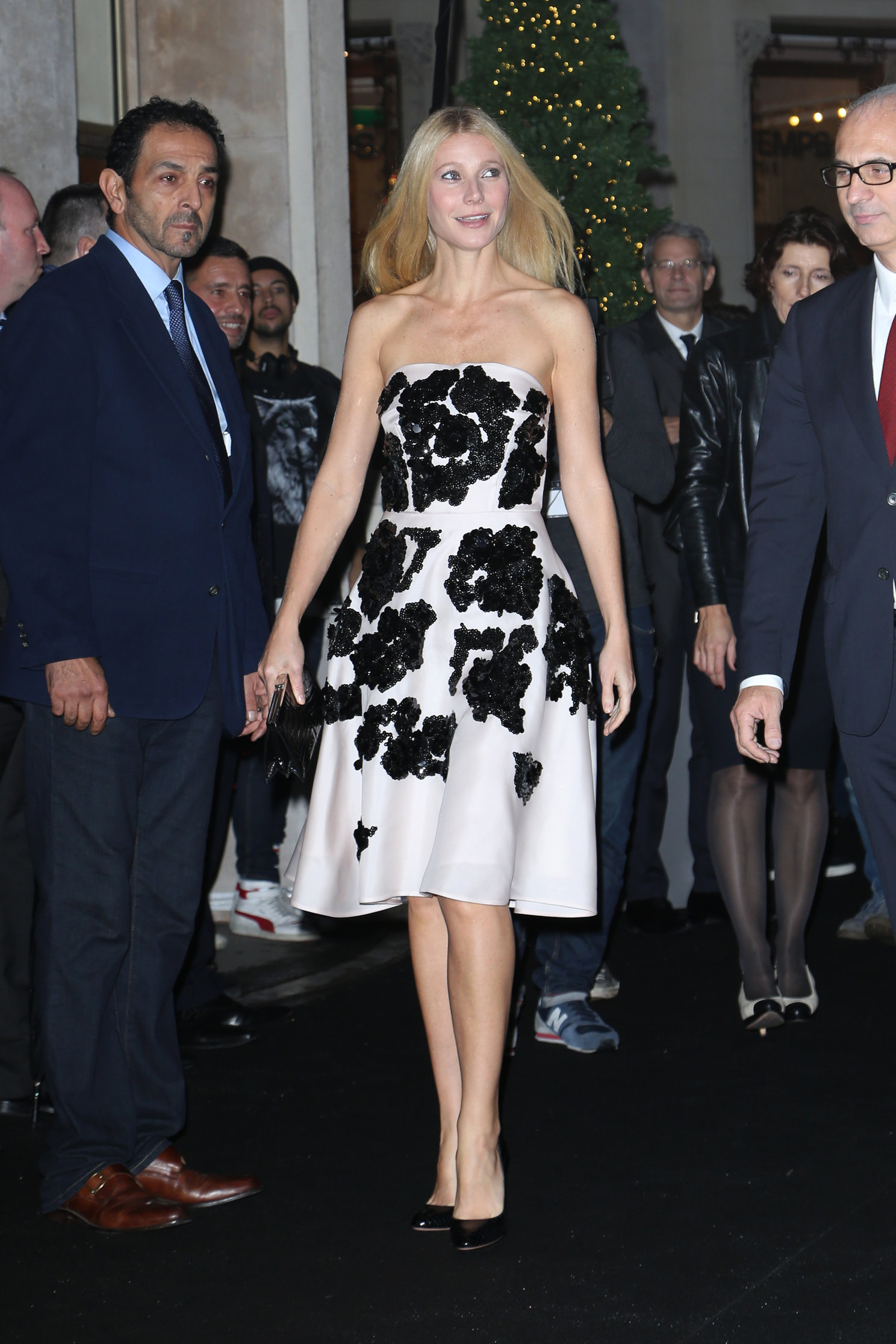Gwyneth Paltrow Printemps Christmas Decorations Inauguration In Paris -- Nov. 7, 2013 