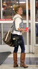 Hayden Panettiere arriving at LAX Airport and signing autographs on May 29, 2013