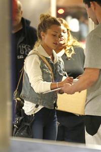 Hayden Panettiere arriving at LAX Airport and signing autographs on May 29, 2013