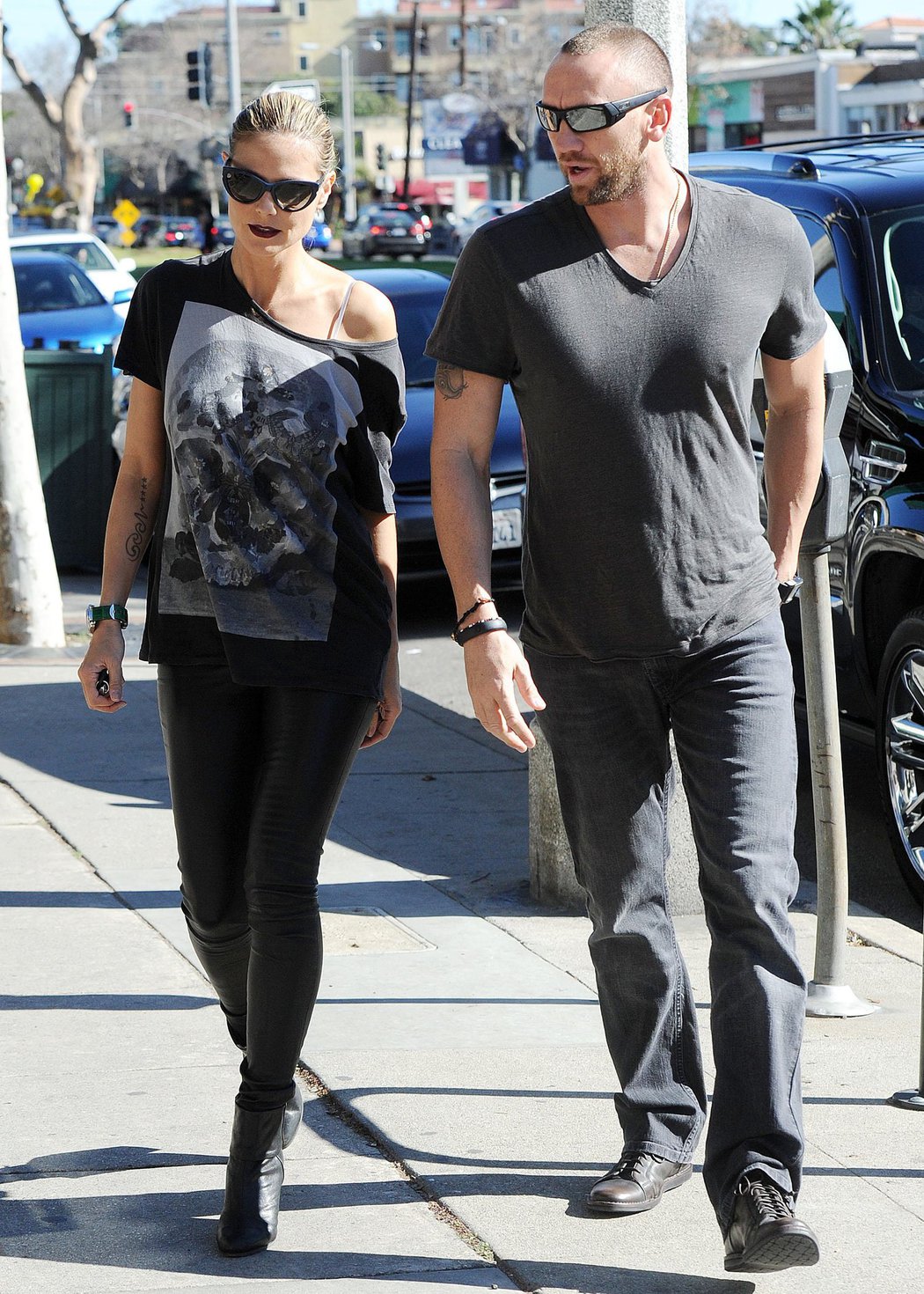 Heidi Klum Grocery shopping in Brentwood