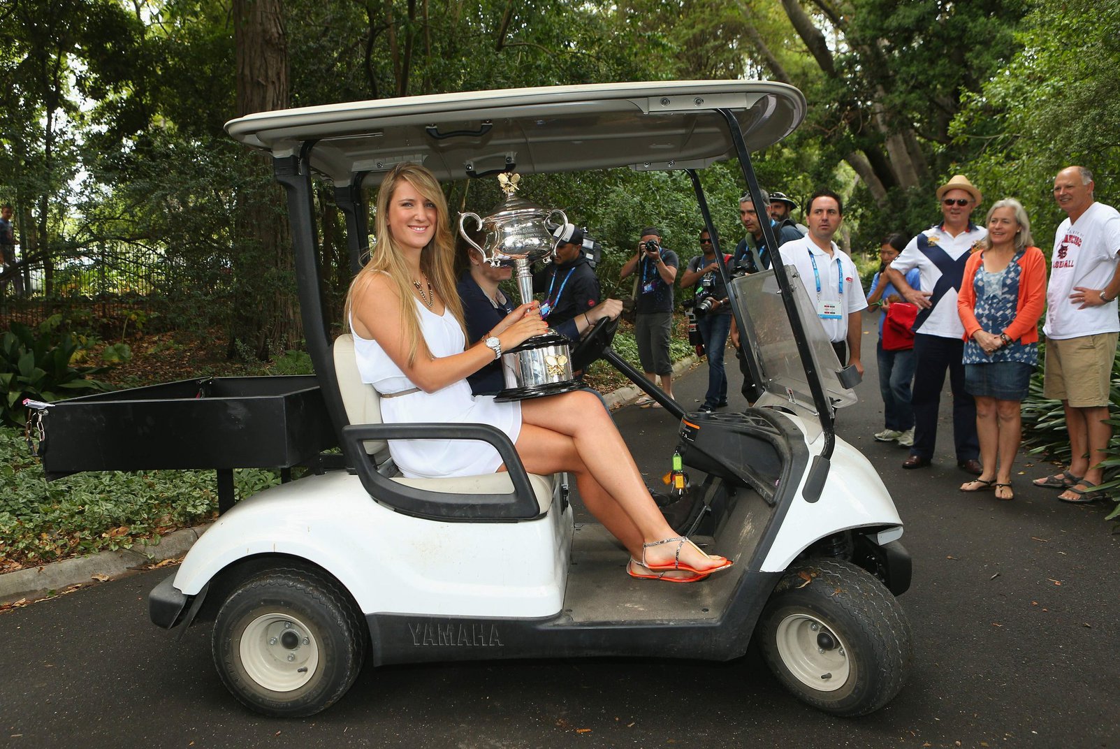 Victoria Azarenka Pictures Victoria Azarenka poses with Memorial Cup after winning the 2013 Australian Open January 27, 2013