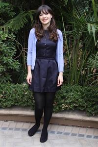 Zooey Deschanel New Girl press con portraits by Vera Anderson 10/10/12