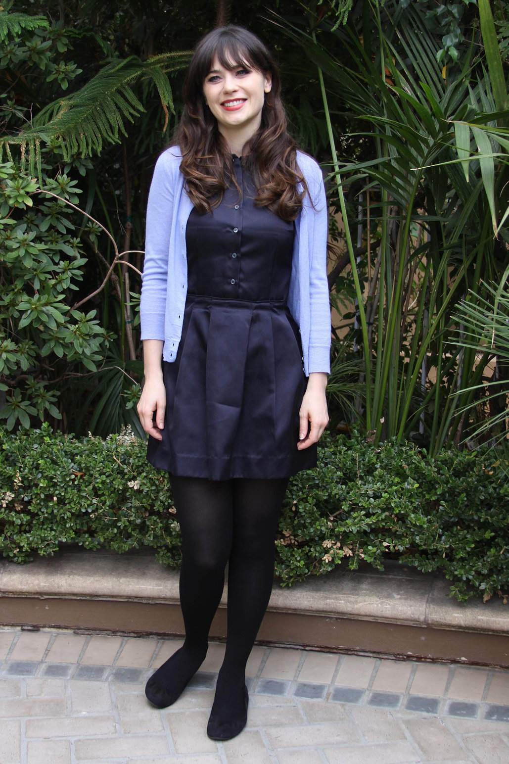Zooey Deschanel New Girl press con portraits by Vera Anderson 10/10/12