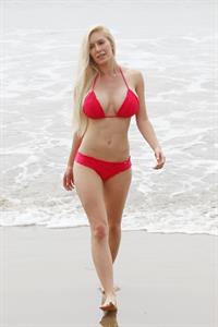 Heidi Montag Spends some time on the beach in Santa Monica (November 8, 2012)  (bikini)