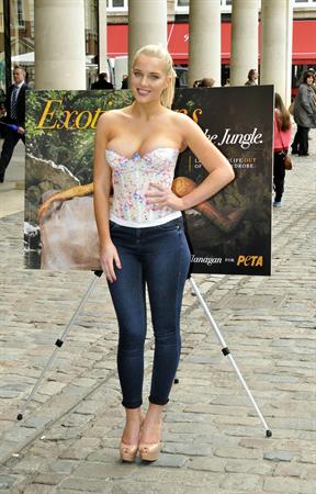 Helen Flanagan - Launches PETA's campaign to raise awareness of the use of eotic animal skins in London (23.05.2013) 