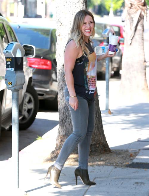 Hilary Duff in Sherman Oaks 9/16/13  