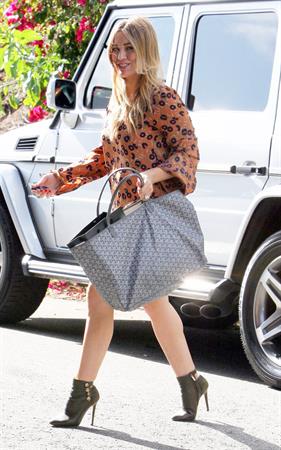 Hilary Duff in Los Angeles 10/29/13  