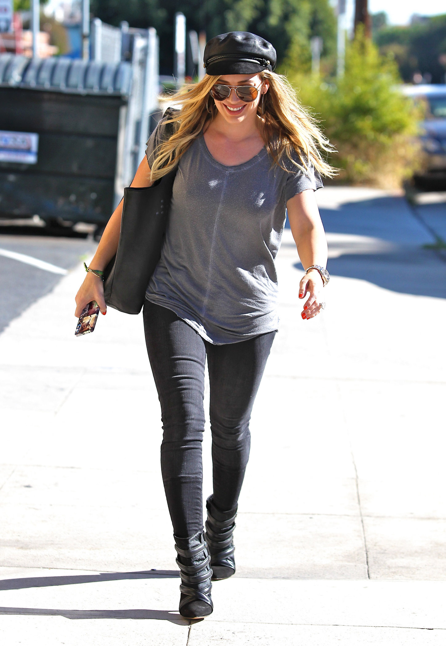 Hilary Duff candids in Santa Monica 11/1/13  