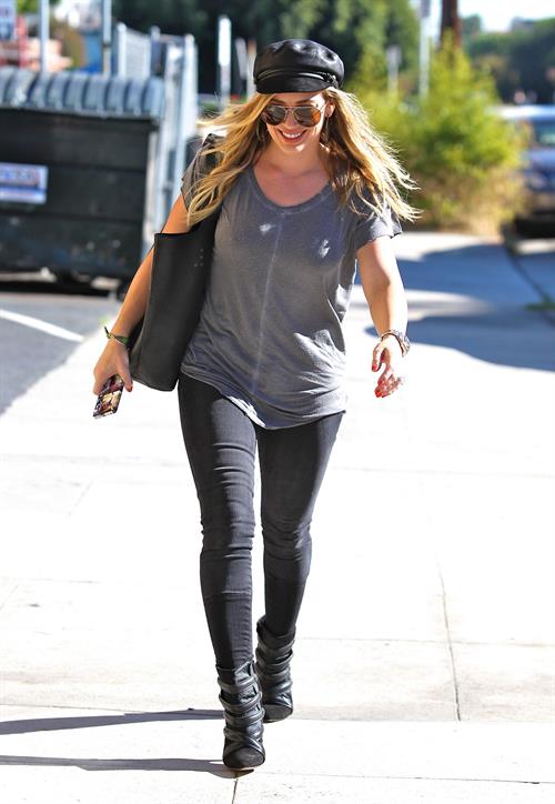 Hilary Duff candids in Santa Monica 11/1/13  