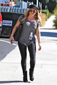 Hilary Duff candids in Santa Monica 11/1/13  