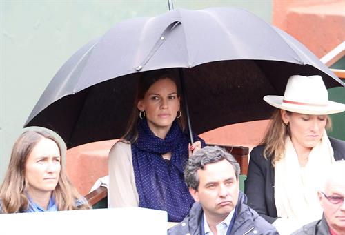 Hilary Swank at the Roland Garros Tennis French Open Tournament June 10, 2012