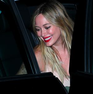 Hilary Duff – Pink concert at the Staples Center 10/12/13  