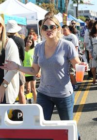 Hilary Duff – Farmers Market in Studio City 11/10/13  
