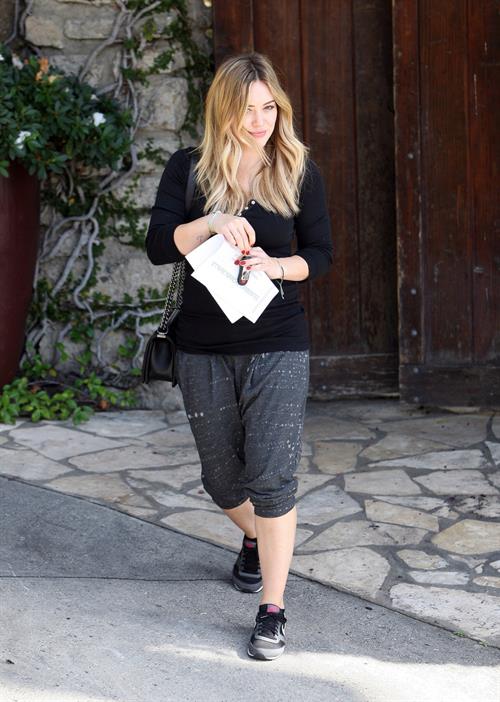 Hilary Duff - visits a friend in West Hollywood 11/7/13