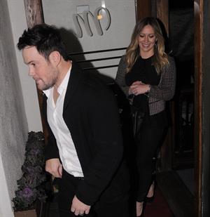 Hilary Duff - Night out in Los Angeles on January 26, 2013