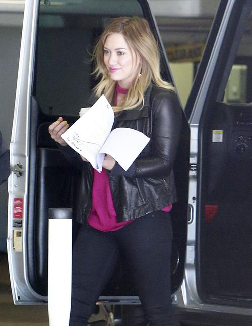 Hilary Duff Heads to a meeting in Beverly Hills,Feb 14,2013 