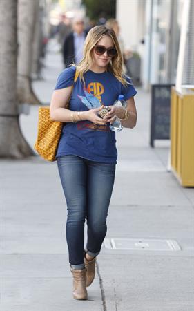 Hilary Duff out and about in Los Angeles 1/8/13 