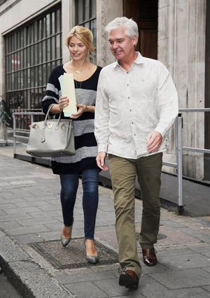 Holly Willoughby - Outside Radio 1 - September 10, 2012